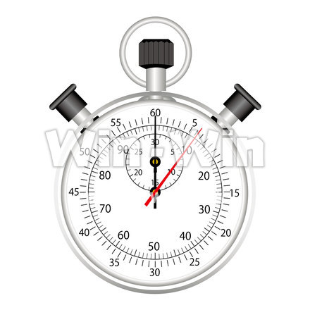 ストップウォッチのCG・イラスト素材 W-019303