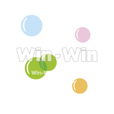 しゃぼんだまのCG・イラスト素材 W-019764