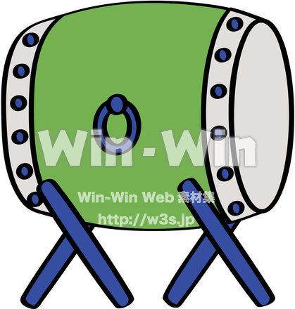 和太鼓のCG・イラスト素材 W-019194