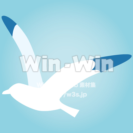カモメのCG・イラスト素材 W-019227