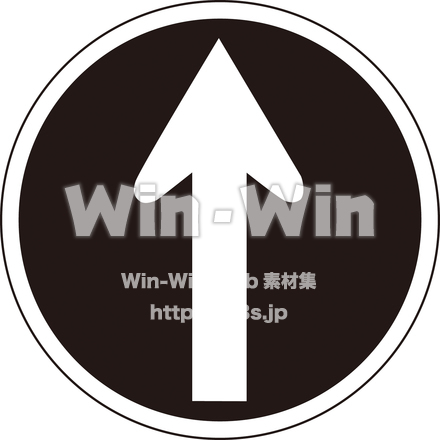 (311-C)指定方向外進行禁止のシルエット素材 W-018945