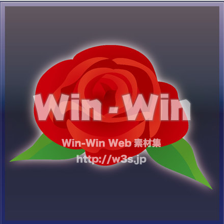 光彩付きバラの花のCG・イラスト素材 W-018980