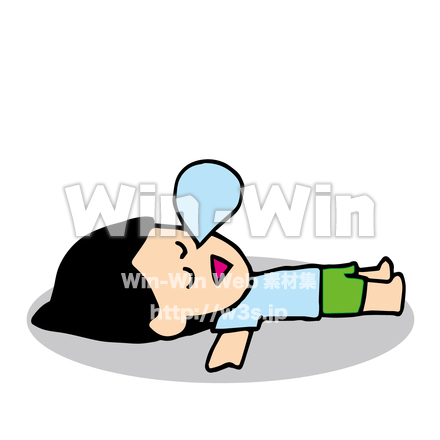 昼寝のCG・イラスト素材 W-019129