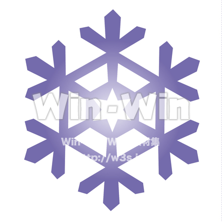 雪の結晶のCG・イラスト素材 W-019314