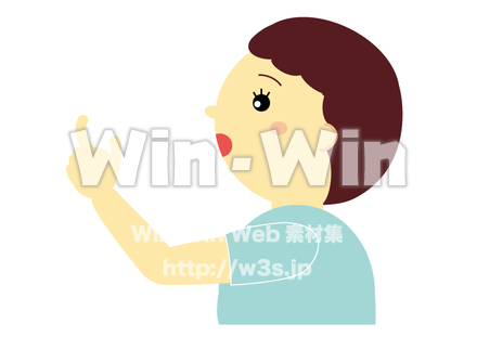 子供の横顔のCG・イラスト素材 W-019218