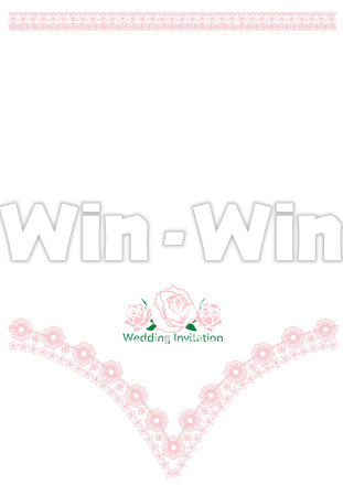 ウェディング用招待状（外）のCG・イラスト素材 W-018672