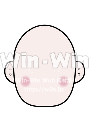 顔 輪郭のCG・イラスト素材 W-019422