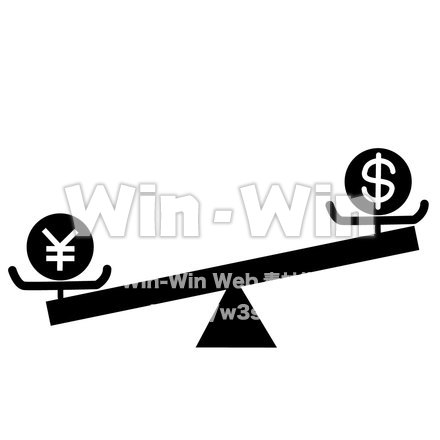 円安のシルエット素材 W-019620