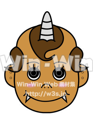 キューピーさんをイメージした子鬼のCG・イラスト素材 W-019546
