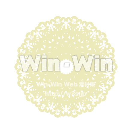 アンティーク調レースのCG・イラスト素材 W-018753