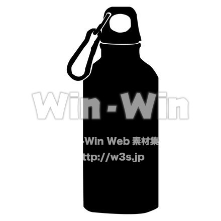 マイボトルのシルエット素材 W-019866