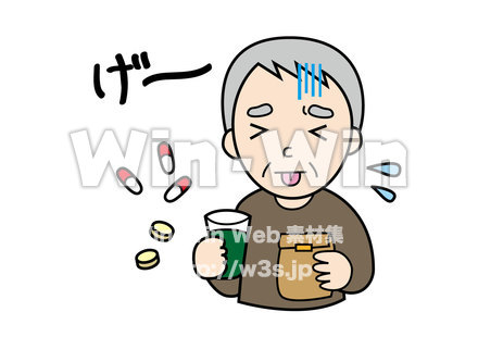 良薬は口に苦しのCG・イラスト素材 W-020765