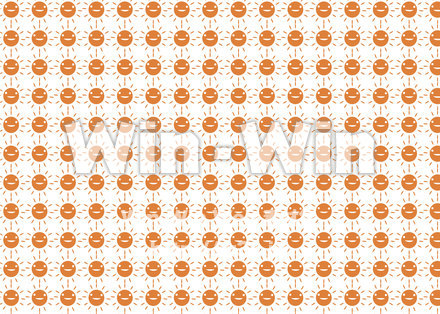 ニコニコお日さま 背景パターンのCG・イラスト素材 W-020916