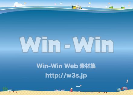 海ともろもろのCG・イラスト素材 W-020951