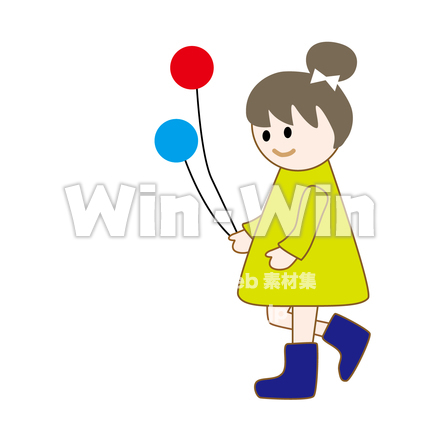 女の子のCG・イラスト素材 W-021323