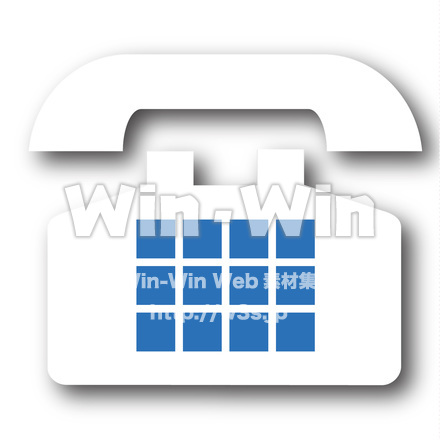 電話アイコンのCG・イラスト素材 W-021328