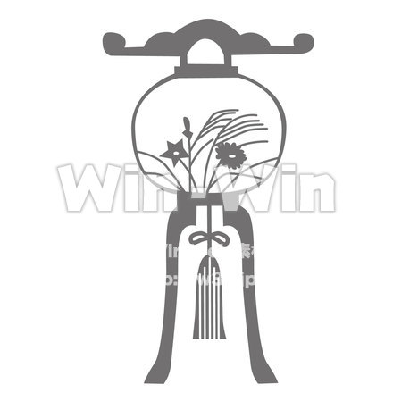 提灯行燈のシルエット素材 W-020862
