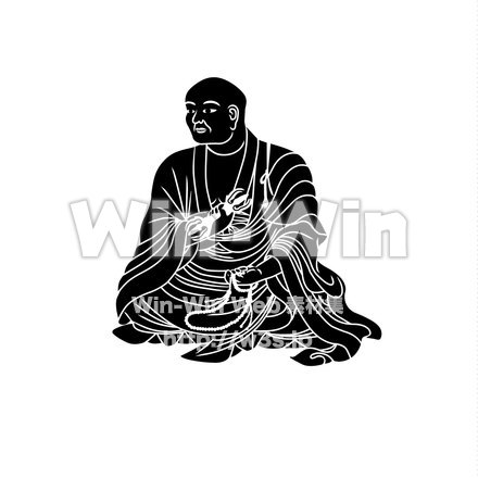 空海のシルエット素材 W-020141