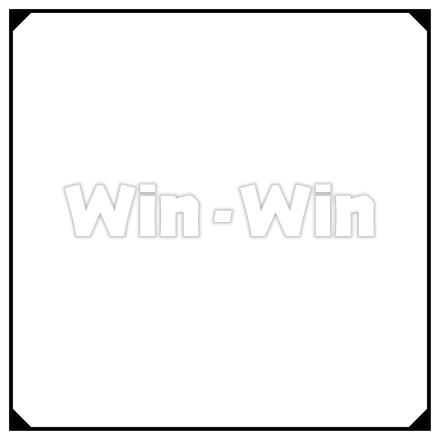 シンプルフレームのシルエット素材 W-021812