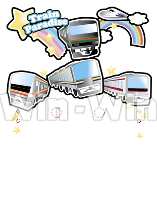 お面の髪の毛のCG・イラスト素材 W-020314