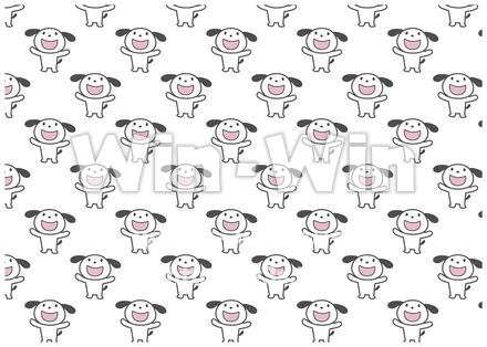 犬の背景のCG・イラスト素材 W-020692