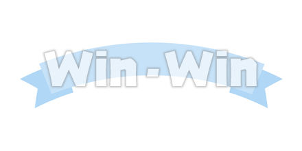 リボン - 水色のCG・イラスト素材 W-020469