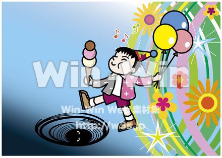 一寸先は闇のCG・イラスト素材 W-020745