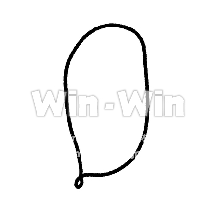 手描き風ふきだしのシルエット素材 W-020575