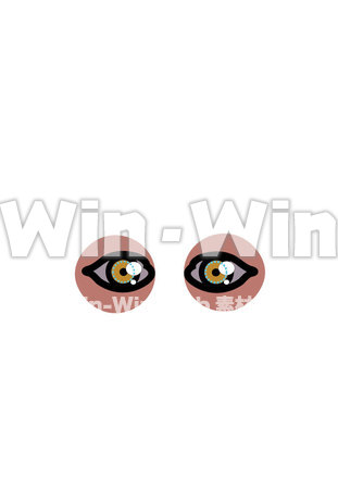 平成２８年さるのお面　目のCG・イラスト素材 W-020248