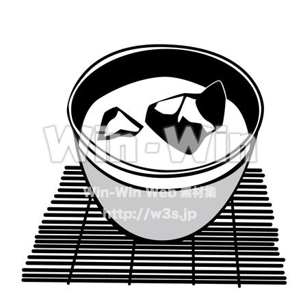 冷茶のシルエット素材 W-020863