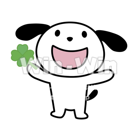 ラッキー犬のCG・イラスト素材 W-021509