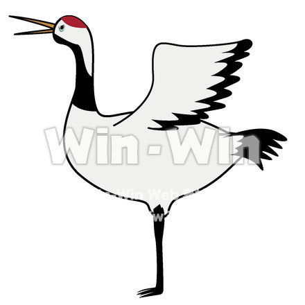 鶴のCG・イラスト素材 W-021003