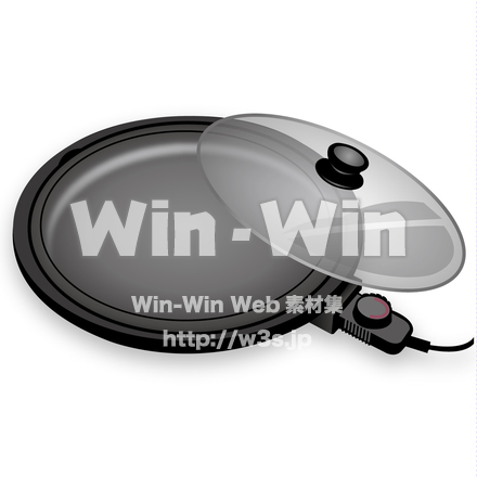 ホットプレートのCG・イラスト素材 W-020081