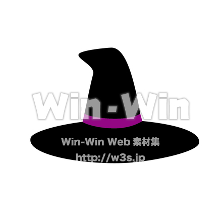 ハローウィンの帽子のCG・イラスト素材 W-021496