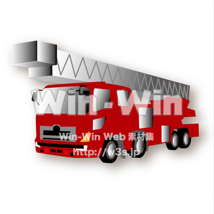 消防車のCG・イラスト素材 W-021407