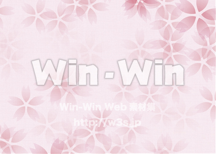 桜背景横のCG・イラスト素材 W-020579