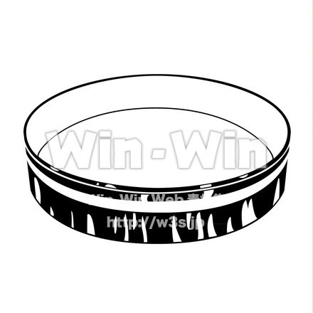 桶のシルエット素材 W-021270