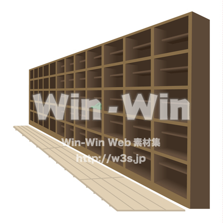 下駄箱とすのこのCG・イラスト素材 W-020083