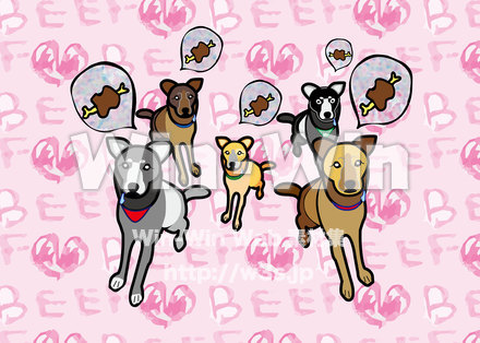 類は友を呼ぶのCG・イラスト素材 W-020889