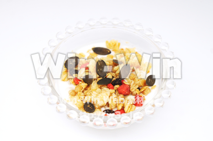 パンプキンシードのフルーツグラノーラの写真素材 W-021161