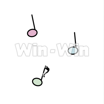 おんぷのCG・イラスト素材 W-020217