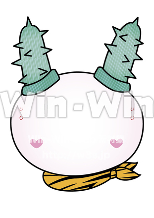 うさぎの顔のCG・イラスト素材 W-020257