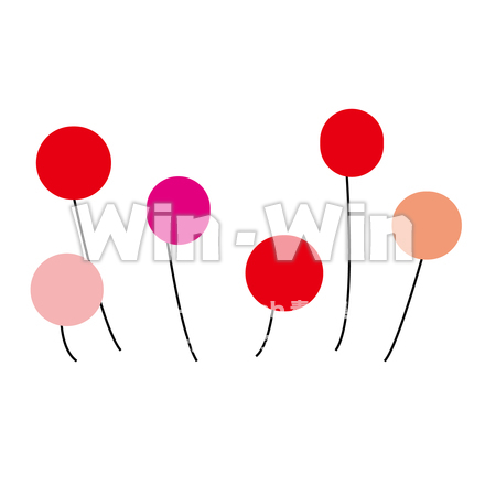 風船のCG・イラスト素材 W-021324