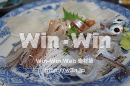 いかの活き造りの写真素材 W-021524