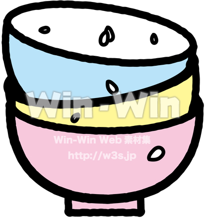 どんぶりのCG・イラスト素材 W-020782