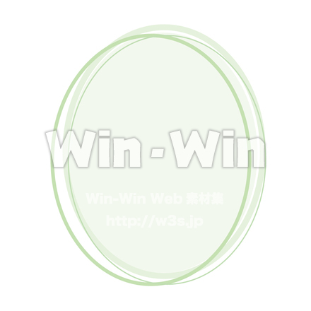 シンプルな緑の枠のCG・イラスト素材 W-021247