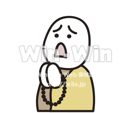 お坊さんのCG・イラスト素材 W-020683