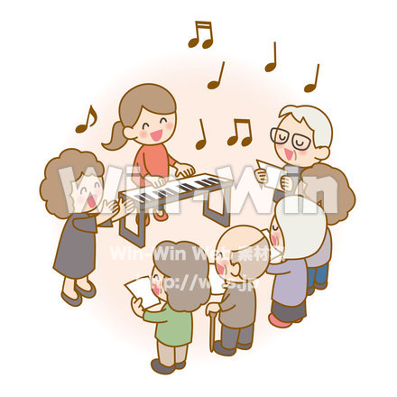 コーラスのCG・イラスト素材 W-021442