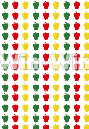 ピーマン柄　スウォッチのCG・イラスト素材 W-021038