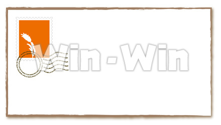 手紙のCG・イラスト素材 W-020405